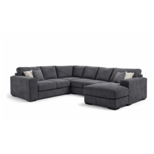 Sloane Sleefy 5 Seater Jumbo Cord Dark Grey Corner Sofa