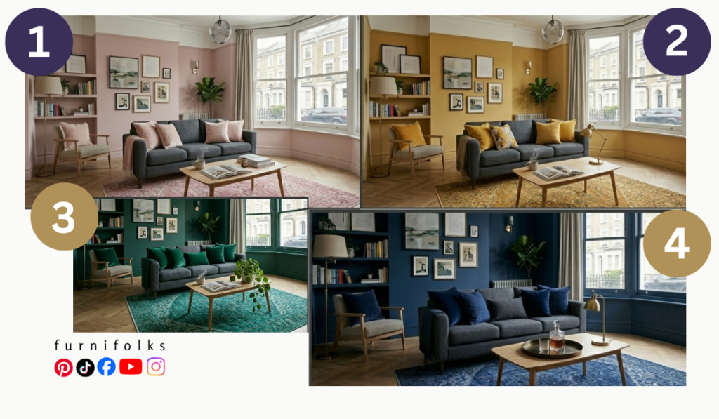 What Colours Go With Grey Sofa Living Room