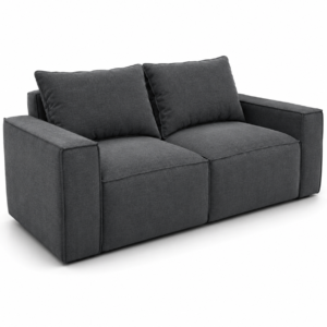 Sloane Sleefy 2 Seater Naples & Kinsington Dark Grey Sofa