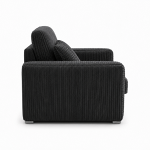 Lilly 1 Seater Jumbo Cord Dark Grey Sofa 2