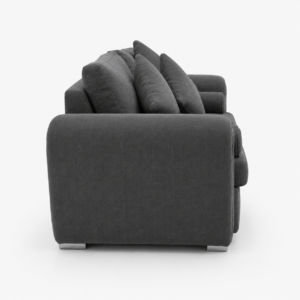 Lilly 2 Seater Chenille Dark Grey Sofa 2