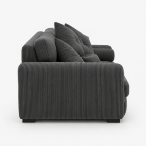 Lilly 2 Seater Jumbo Cord Dark Grey Sofa 2