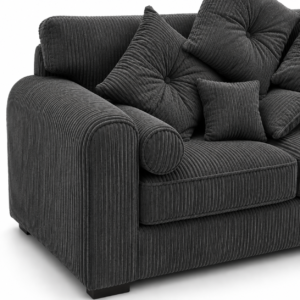 Lilly 2 Seater Jumbo Cord Dark Grey Sofa 3