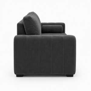 Lilly 2 Seater Plush Velvet Dark Grey Sofa 2