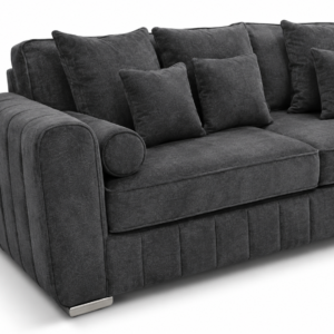 Lilly 3+2 Seater Chenille Dark Grey Sofa 3