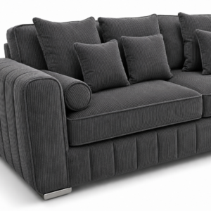 Lilly 3+2 Seater Jumbo Cord Dark Grey Sofa 3