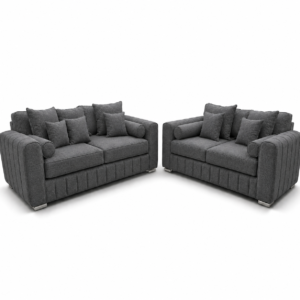 Lilly 3+2 Seater Naples & Kinsington Dark Grey Sofa