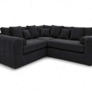 Lilly 5 Seater Jumbo Cord Dark Grey Sofa