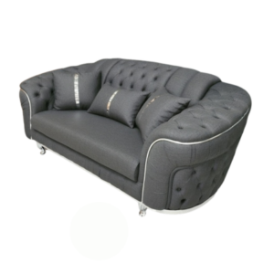 Madrid Chesterfield 2 Seater Naples & Kinsington Dark Grey Sofa