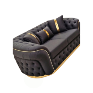Madrid Chesterfield 3 Seater Naples & Kinsington Dark Grey Sofa