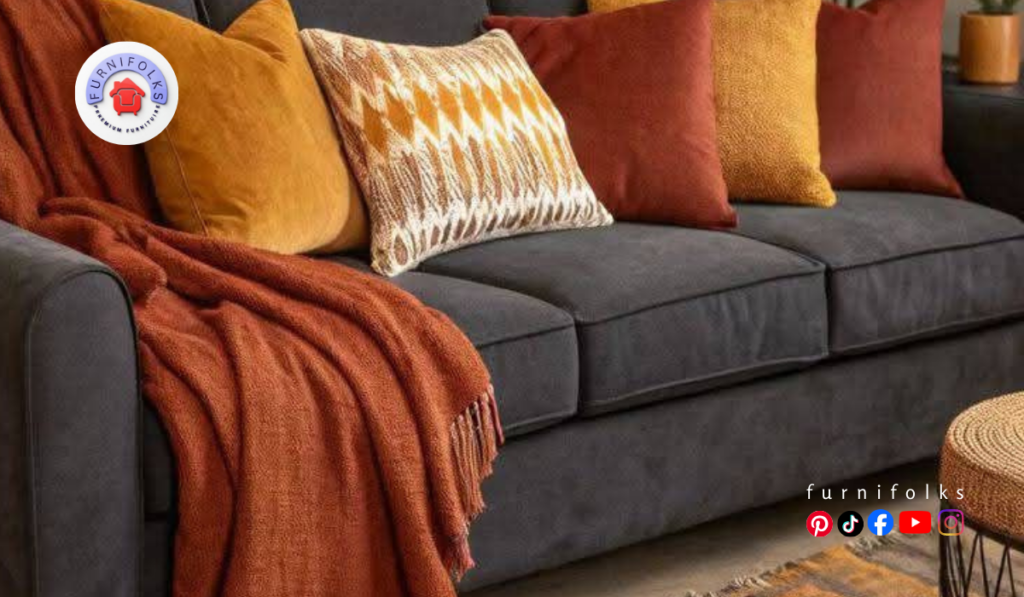 Modern Dark Grey Sofa Colour Scheme Ideas with a Luxury Touch