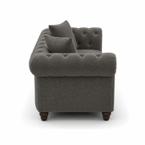 Olympia Chesterfield 3+2 Seater Corner Chenille Dark Grey Sofa 2