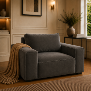 Sloane Sleefy 1 Seater Naples & Kinsington Dark Grey Sofa 5