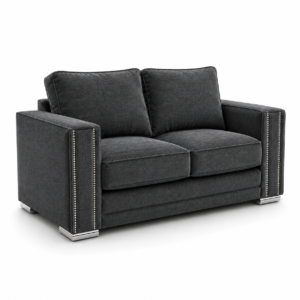 Sloane Sleefy 2 Seater Chenille Dark Grey Sofa