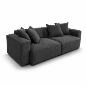 Sloane Sleefy 2 Seater Naples & Kinsington Dark Grey Sofa