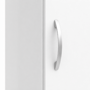 1 Door Wardrobe Single White close up