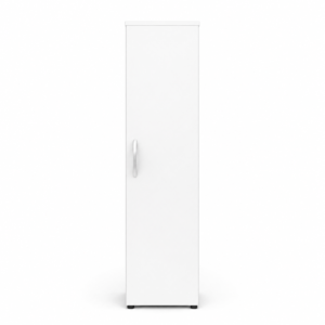 1 Door Wardrobe Single White front