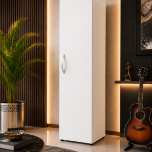 1 Door Wardrobe Single White lifestyle