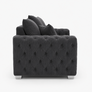 ASHTON 3+2 Seater Jumbo Cord Dark Grey Sofa 2