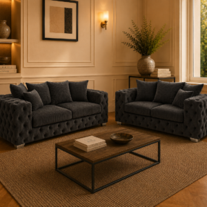 ASHTON 3+2 Seater Jumbo Cord Dark Grey Sofa 3