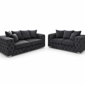 ASHTON 3+2 Seater Jumbo Cord Dark Grey Sofa