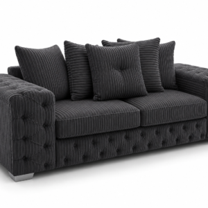 Ashton 3 Seater Jumbo Cord Dark Grey Sofa