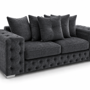 Ashton 3 Seater Naples & Kinsington Dark Grey Sofa