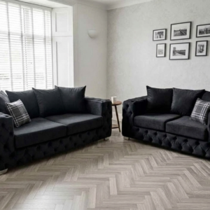 ASHTON 3+2 Seater Naples & Kinsington Dark Grey Sofa Set