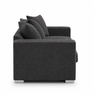Ruby Alaska 2 Seater Chenille Dark Grey Sofa 2