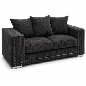 Ruby Alaska 2 Seater Naples & Kensington Dark Grey Sofa 