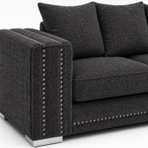 Ruby Alaska 2 Seater Naples & Kensington Dark Grey Sofa  3