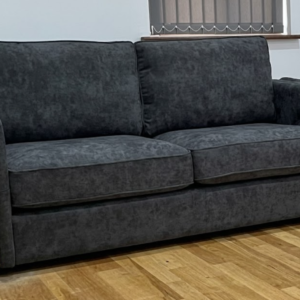 Ruby Alaska 2 Seater Naples & Kensington Dark Grey Sofa | Modern Matte Luxury