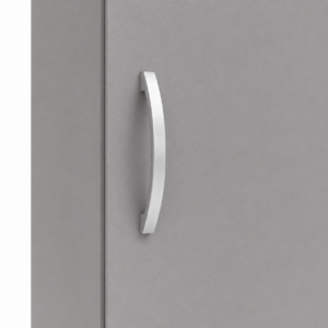 1 Door Wardrobe Single Gray close up