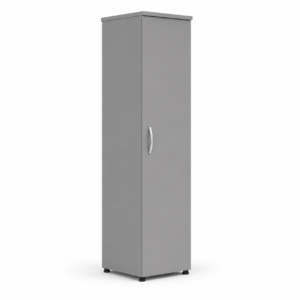 1 Door Wardrobe Single Gray side image