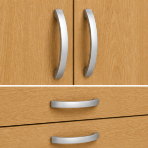 3 Door Wardrobe Black close ups