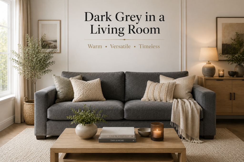 Dark Grey in a Living Room