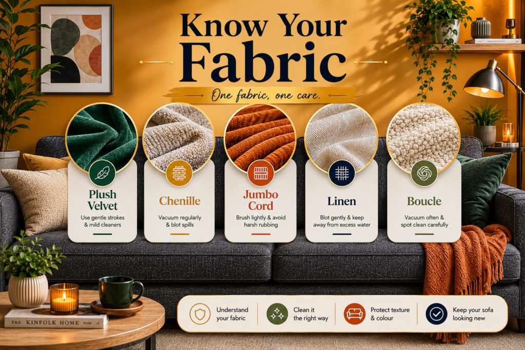 Sofa Fabric-Specific Cleaning Tips