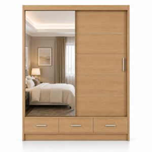 Florence Sliding Door Wardrobe Oak