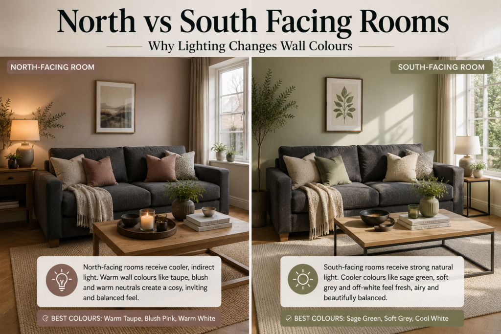 How Lighting Affects Your Wall Colour Choice