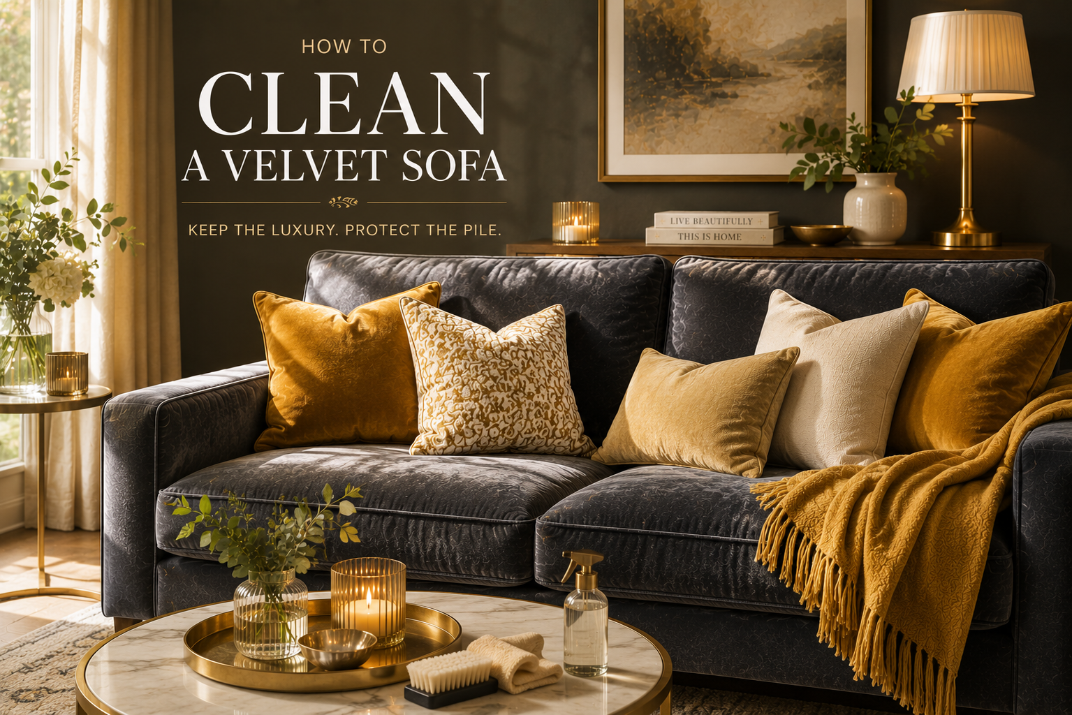 How to Clean a Velvet Sofa FurniFolks Pro Tips