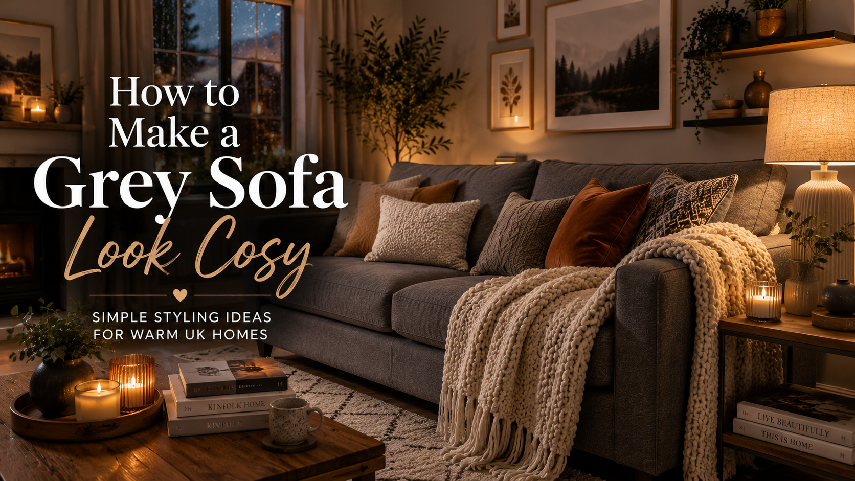 How to Make a Grey Sofa Look Cosy
