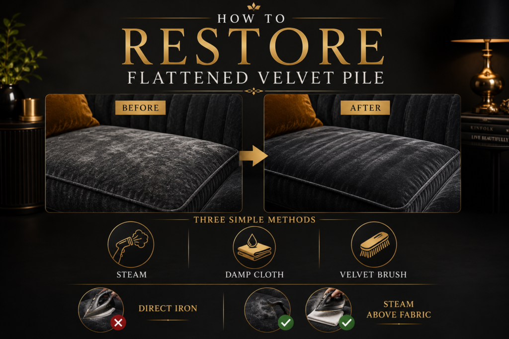 How to Restore Flattened Velvet Pile