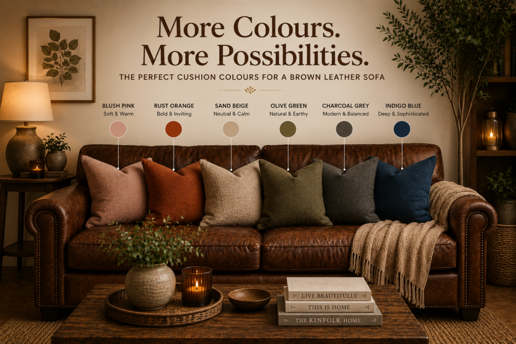 What Colour Goes with a Brown Leather Sofa 1