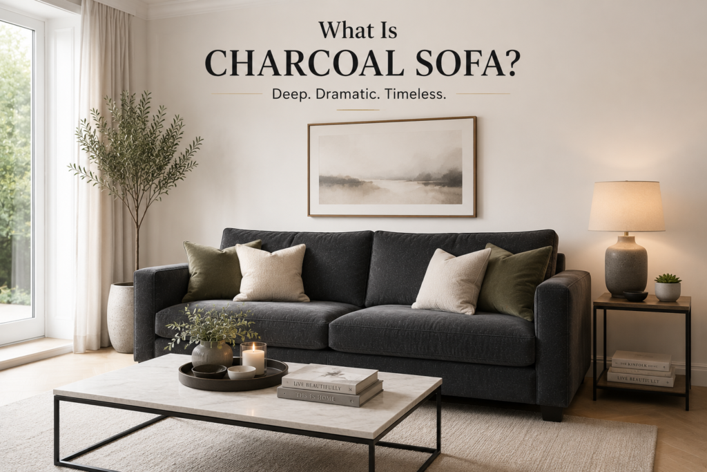 what is charcoal sofa?
