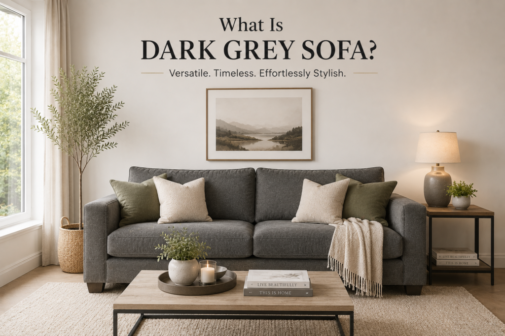  what is dark gray sofa?