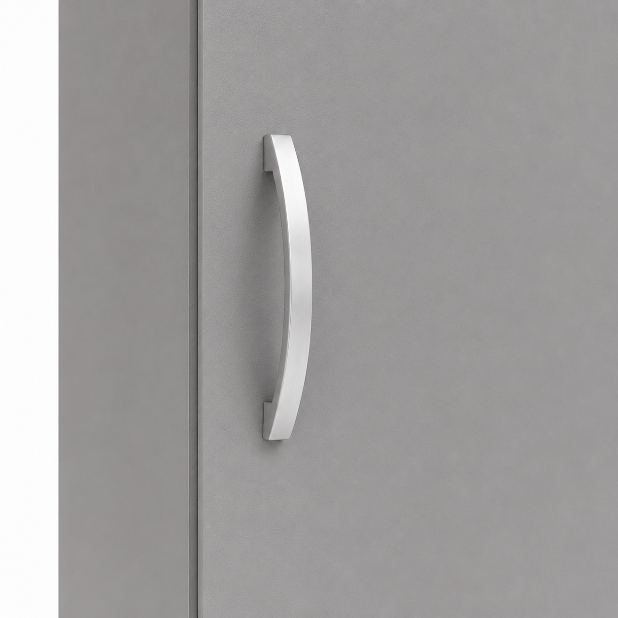 1 Door Wardrobe Single Gray close up