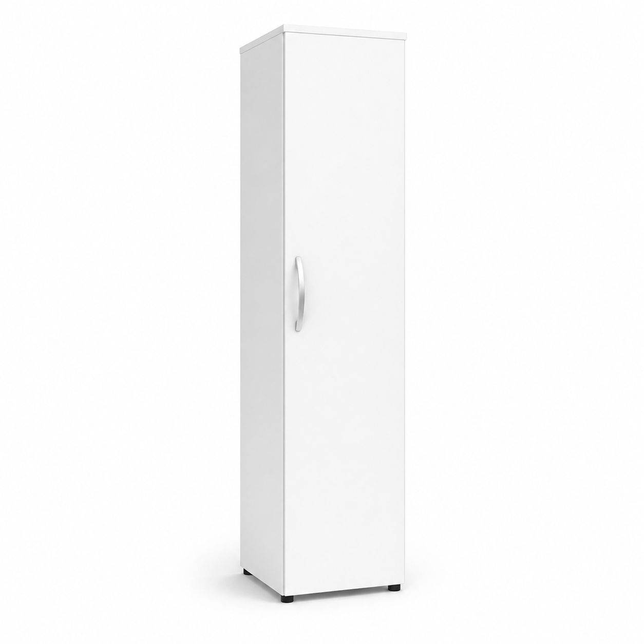 1 Door Wardrobe Single White side view