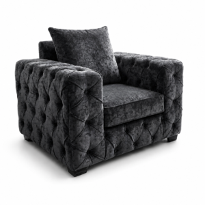 ASHTON 1 Seater Naples & Kinsington Dark Grey Sofa 1