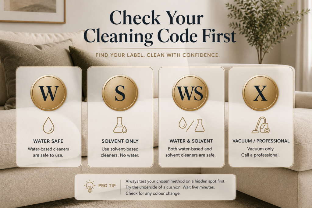 Check Your Cleaning Code First  How to Get Biro Out of a Sofa