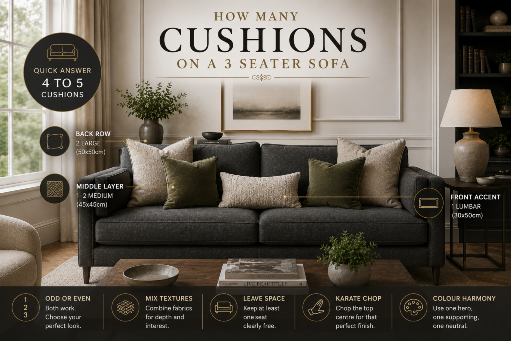 How Many Cushions on a 3 Seater Sofa
